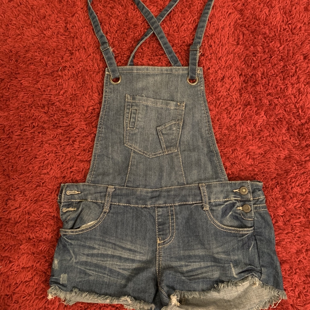 Overall Jean shorts